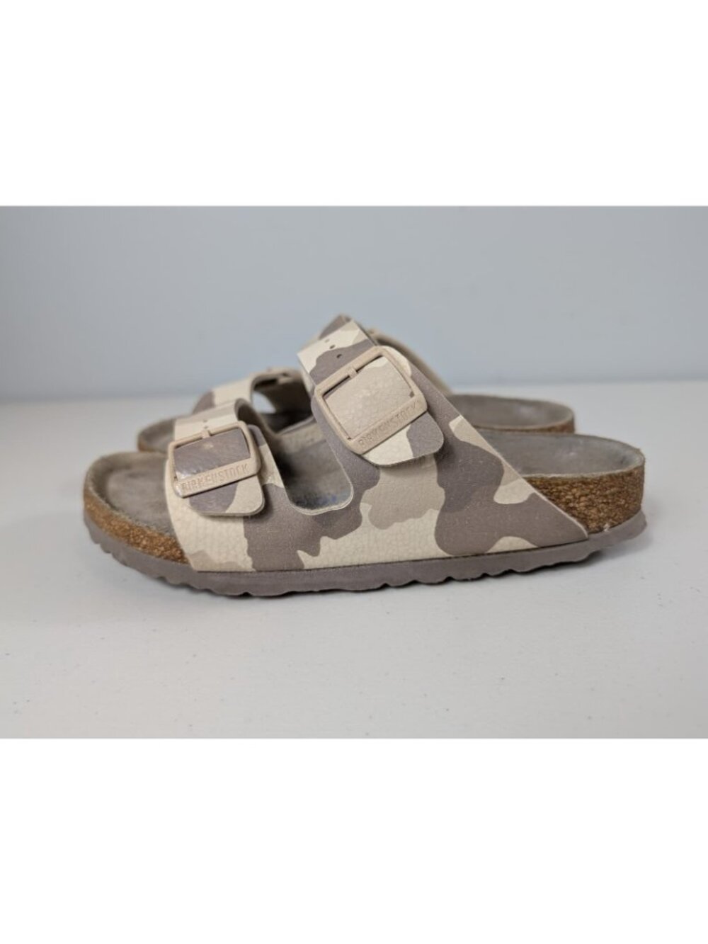 Birkenstock Arizona soft foot bed slide sandal in desert soil color size 5 - Picture 7 of 13